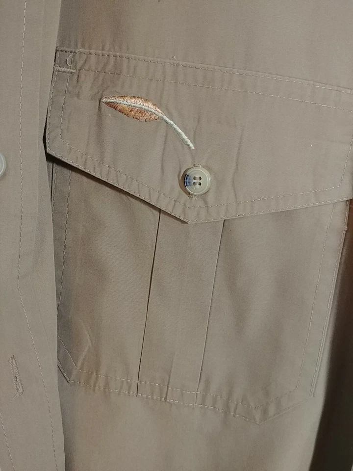  Bob Timberlake Shooting Shirt, Size  M, Suede Elbow and Shoulder Patches, #3757 - Image 4 of 4