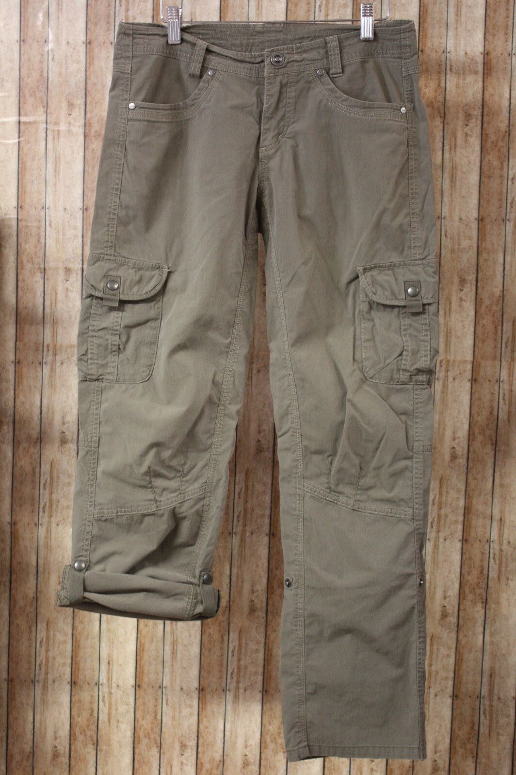 rolled up cargo pants