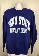 Vtg 90s Penn State Nittany Lions Crewneck Sweatshirt Navy Blue XXL University