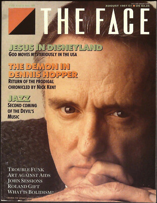 THE FACE #88 August 1987 DENNIS HOPPER Lee Konitz TROUBLE FUNK Roland Gift @ EX+