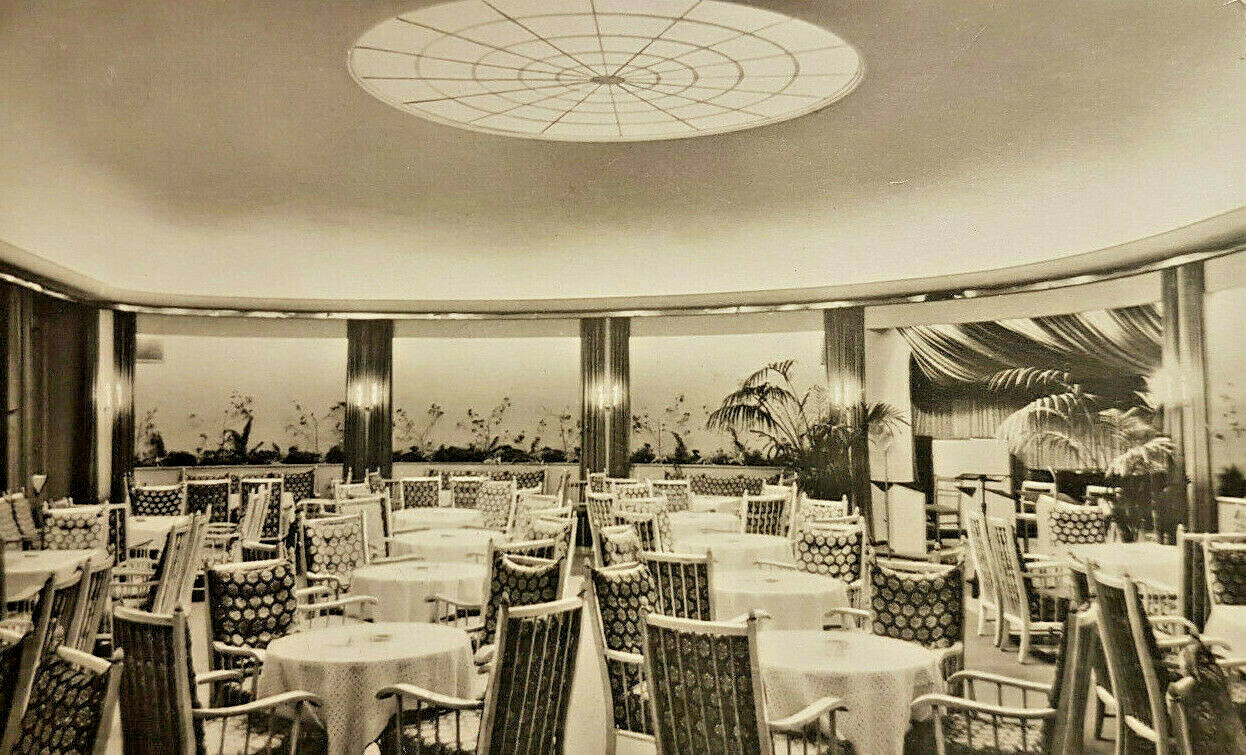 Historische Ansichtskarte,1930er, Hotel Weißes Lamm, Augsburg, Teehalle, Rarität