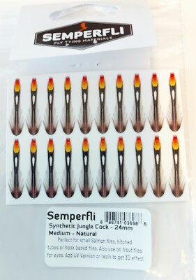 SYNTHETIC JUNGLE COCK FROM SEMPERFLI FOR SALMON TROUT SEA TROUT 