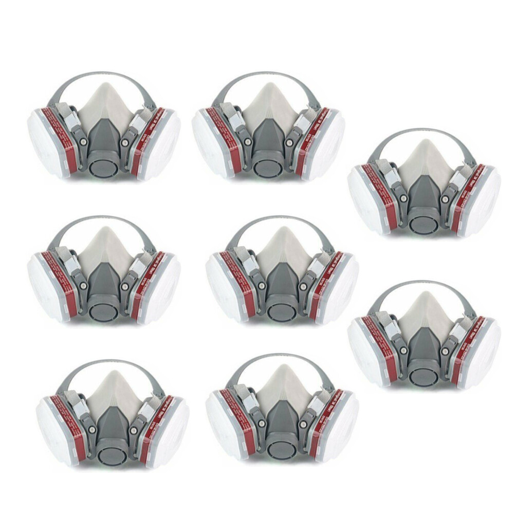 17 in1 Half Face Gas Mask Facepiece Spray for Painting Respirator Safety Suit