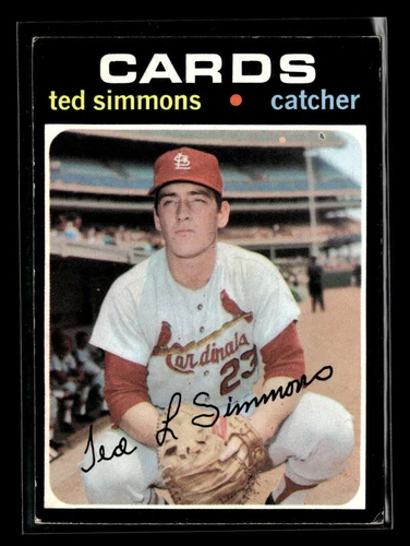 1971 Topps Ted Simmons #117 Rookie St. Louis Cardinals VG/VG-EX Y5746