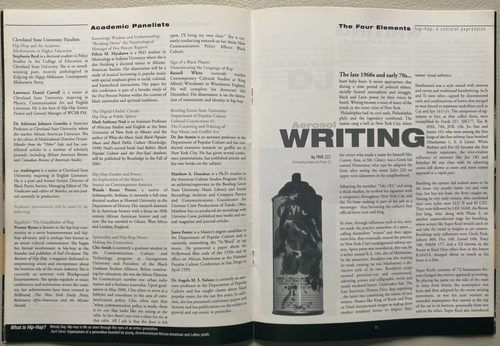 Hip Hop: A Cultural Expression, R'n'R Hall of Fame, conference program, 1999 - Foto 5 di 8