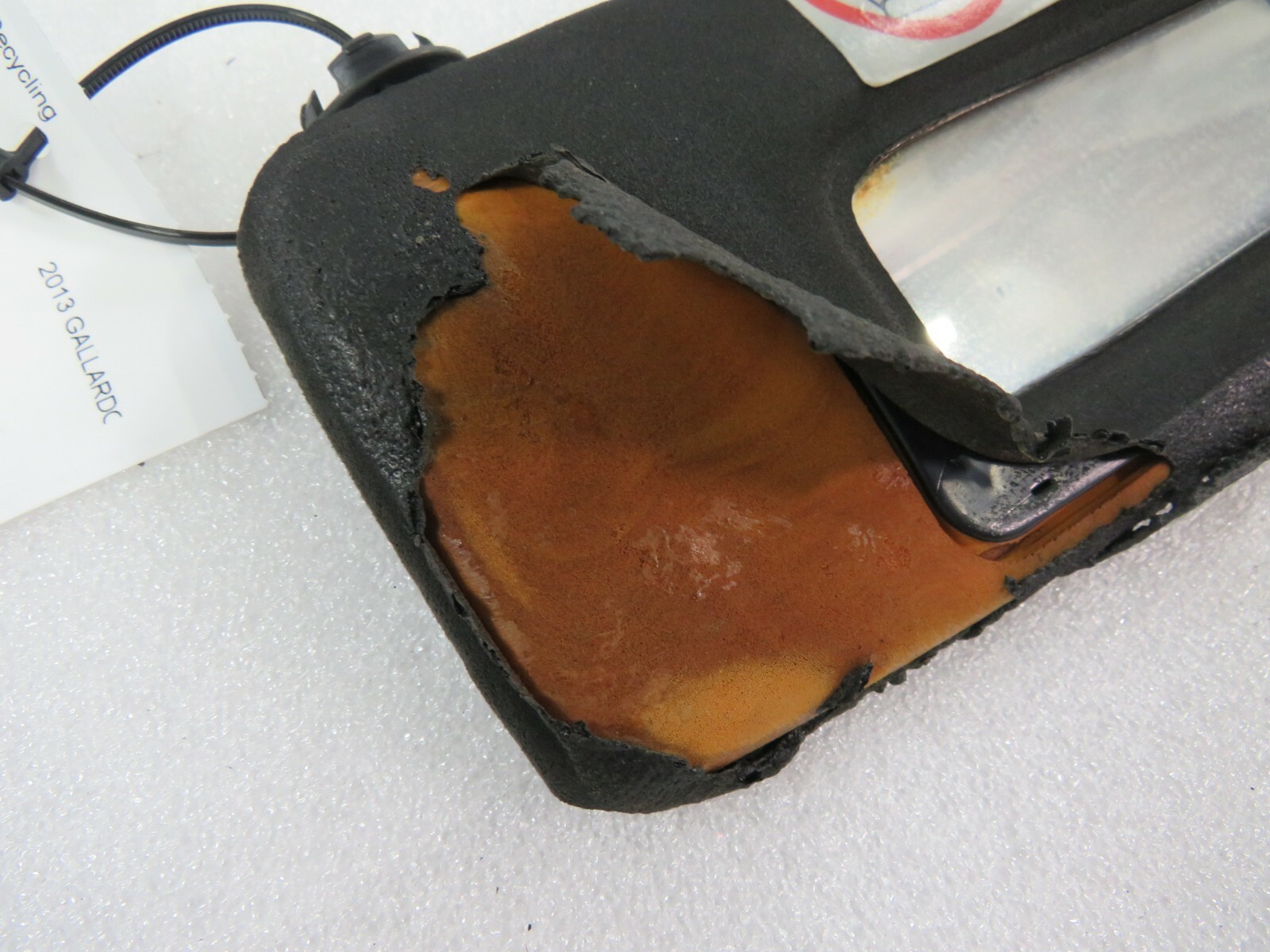 Lamborghini Gallardo, Spyder, LH, Left, Sun Visor, Black, Used, Fire Damage