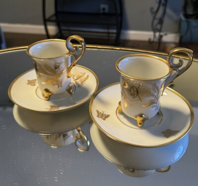 Lindner Kueps Bavaria Porcelain Tea Cup Set