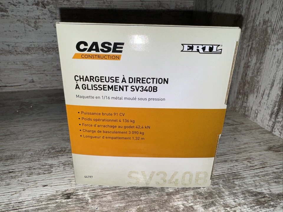 Minicargadora escala 1/16 Case Construction SV340B fundición a presión Ertl Foto 4 de 4