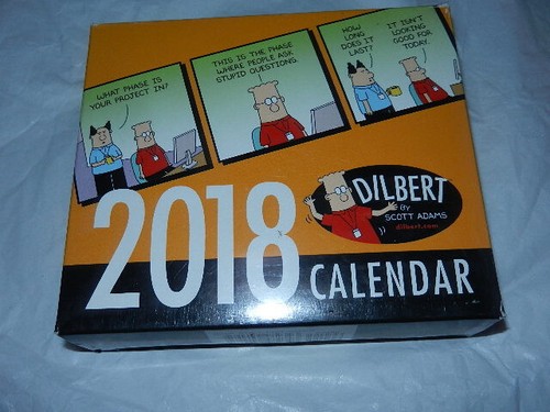 read new Dilbert 2018 Day Calendar '18 desk desktop calender 2018 18 top