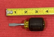 Stanley 66-088 Grip Stubby Standard Tip Screwdriver, Made In USA