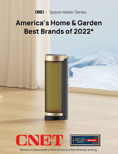 Space Heater, 1500W PTC Ceramic Heaters for Indoor Use with Remote, 70° Oscillat - Picture 2 of 9