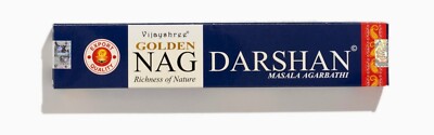 Golden Nag Räucherstäbchen Darshan Duft für Meditation&Yoga 6x15g