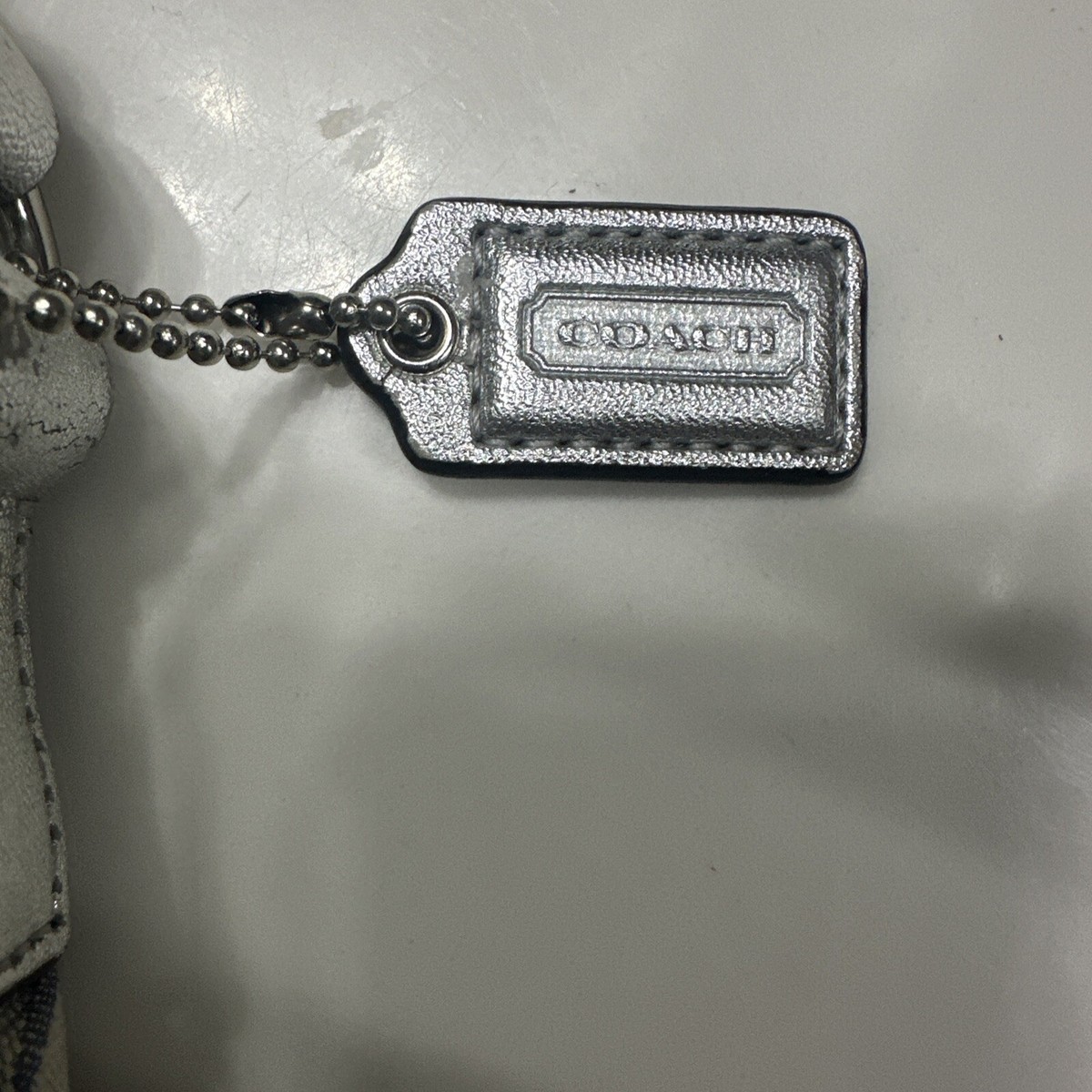 Coach Poppy Signature Denim Patchwork Leather Crossbody Shoulder