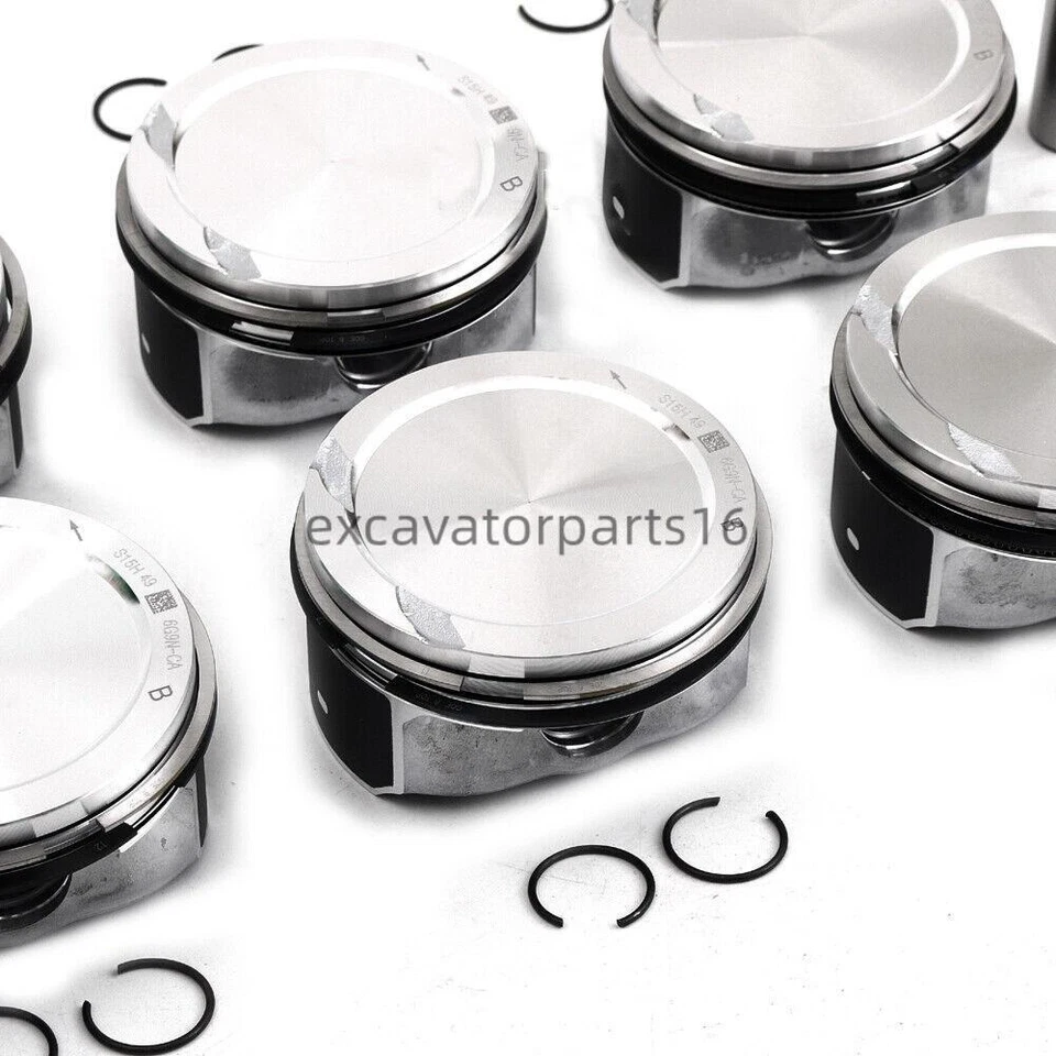 6Pcs Pistons Rings Set STD 30750274 For Volvo S80 V70 XC60 XC70 XC90 3.2L B6324S - Image 4 of 4