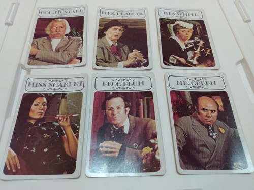 Vintage 1979 Clue Board Game Full Set of 21 Replacement Cards - Played Condition - Picture 2 of 8