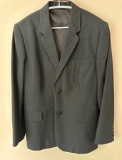 Margaret Howell Navy Blue 100% Cotton Single Breasted Women's Blazer Size 14