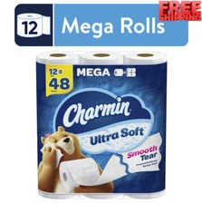 Charmin Ultra Soft Toilet Paper 12 Mega Rolls, 224 Sheets per Roll