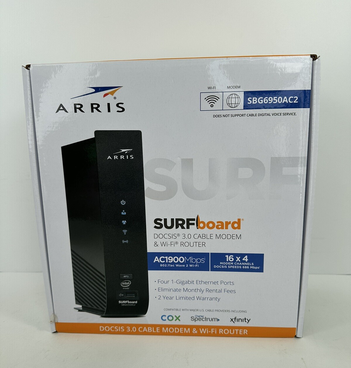 ARRIS Surfboard SBG6950AC2 Cable Modem & Wifi Router 1900Mbps Open