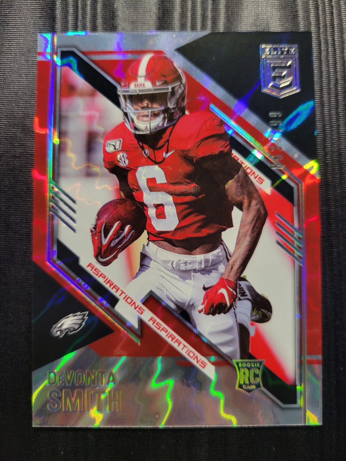 Devonta Smith 2021 DONRUSS ELITE "ASPIRATIONS" RC #D /499 PHILADELPHIA EAGLES! 