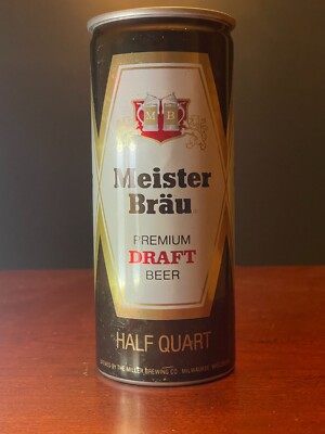 Meister Brau Draft Beer | Vintage 1 pint Pull Tab Can | Milwaukee, WI | Miller
