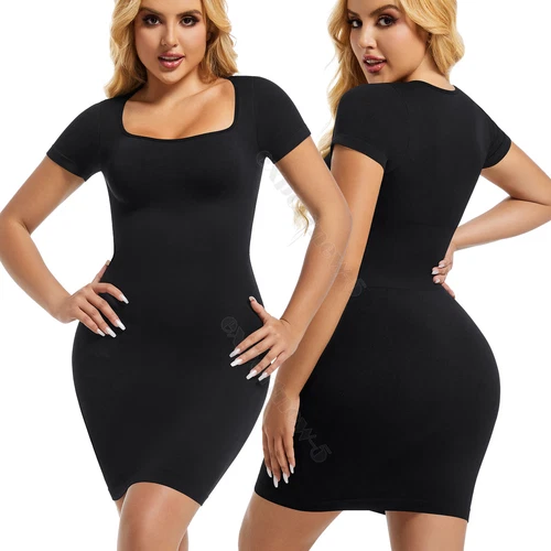 Seamless Shapewear Slips for Under Dresses Women Tummy Control Full Slip Shaper - Picture 24 of 33
