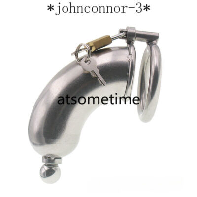 Stainless Steel Male Meatal Chastity Lock Cage Full Wrap Chastity Device