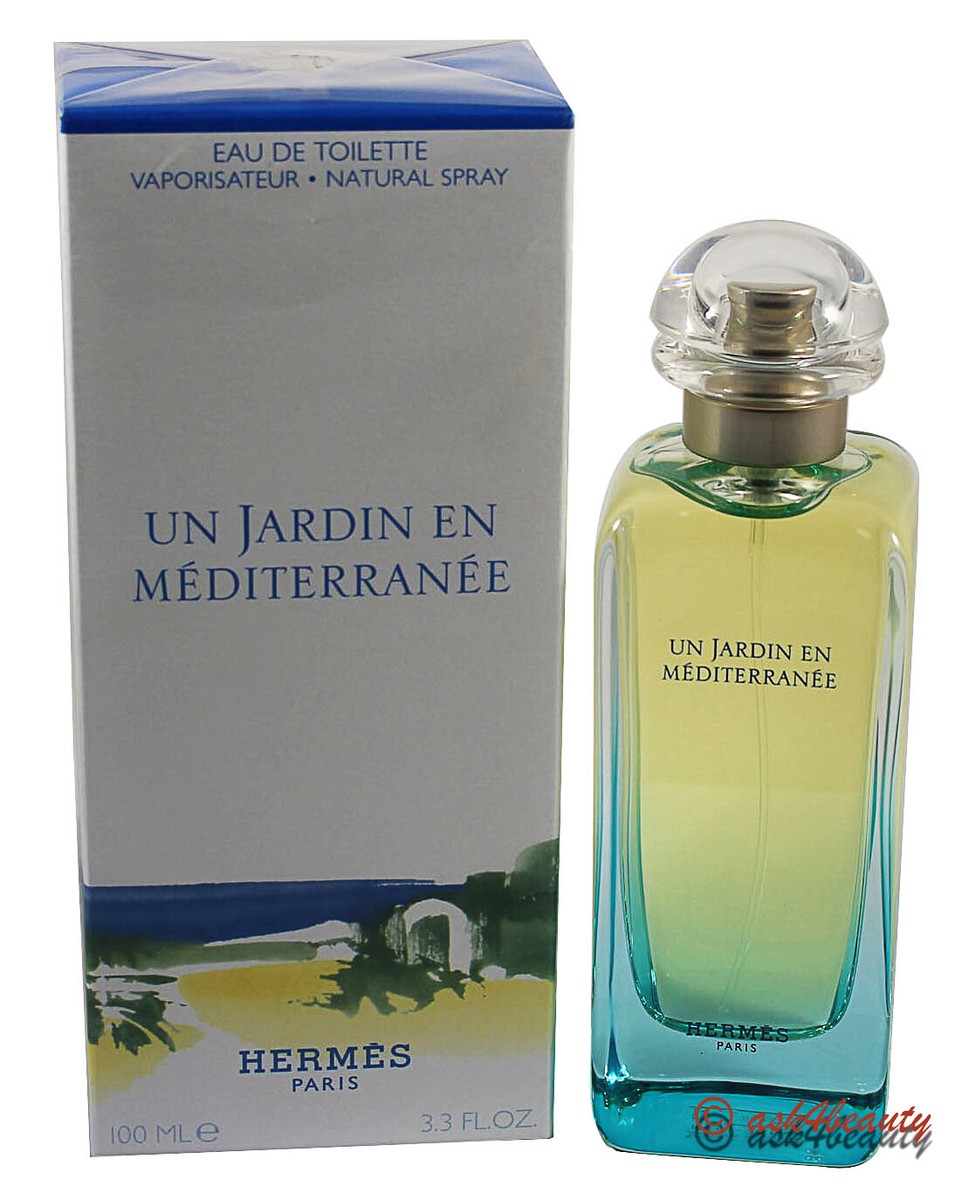 Un Jardin En Mediterranee By Hermes 3.4oz/100ml Edt Spray for
