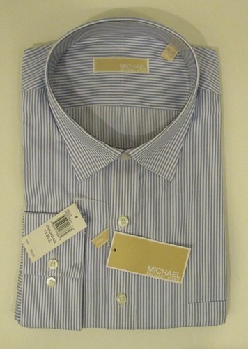 MICHAEL KORS MENS BIG TALL WHITE BLUE COTTON SHIRT SIZES 17.5 TO 22 XL - 6XL NWT - Picture 20 of 27