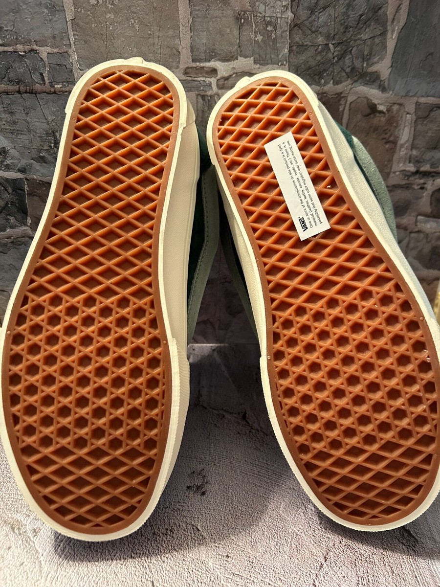 New Vans Knu Skool 'Golden Hour' Skateboarding Shoes - Green