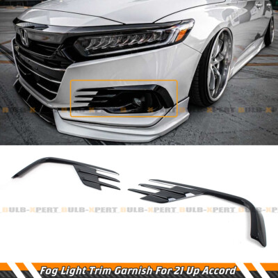 FOR 2021-2022 HONDA ACCORD YOFER FRONT BUMPER FOG LIGHT LAMP COVER TRIM GARNISH