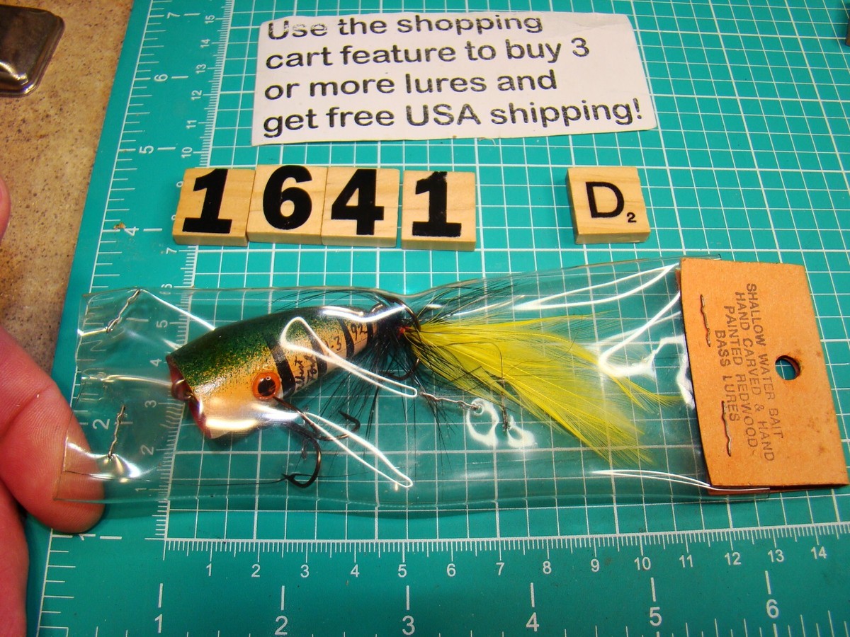 V1641 D ALBERT FORD WOODEN FISHING LURE NEW ON CARD NOC NIB | eBay
