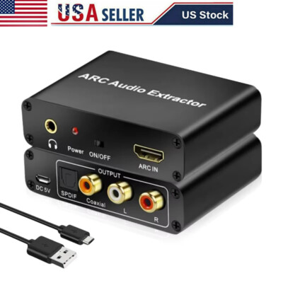 ARC Audio Extractor Converter ARC to SPDIF Coaxial for HDTV Soundbar Amplifier