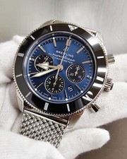 Breitling Superocean Heritage B01 Chronograph 44mm Blue Mens Watch AB0162121C1A1