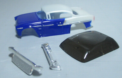 ''NEW'' A-DASH  BLUE/WHITE 50'S COUPE AFX  KIT (SMOKE WINDSHIELD)
