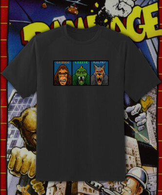 Rampage Mug Shots Video Game Arcade Retro Game T Shirt  Fast Ship!