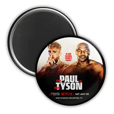 Jake Paul Vs. Mike Tyson MAGNET Fight 2024 Boxing Poster Netflix Refrigerator