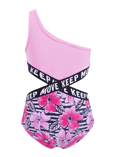 Kinder Mädchen Badeanzug Einteiler Gedruckt Bikini Strand Urlaub Badebekleidung - Picture 127 of 128