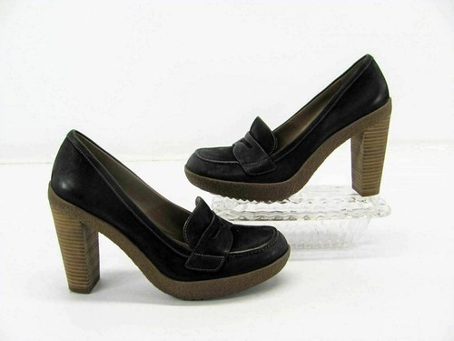 Ecco Women Heel Shoe Nomane Size 7.5M EUR 38 Black Pump Pre Owned qp - Picture 10 of 12