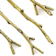 Pier 1 Imports ARBOR GOLDEN Stainless Gold Twig Branch India CHOICE Flatware