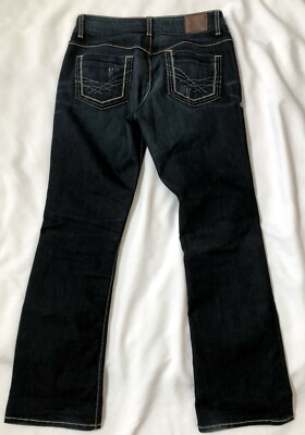 BKE Buckle Culture - Distressed Big Stitch Stretch Denim