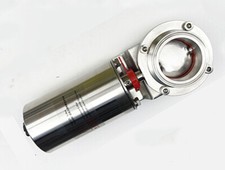 Sanitary Butterfly Valve 2"(51mm) Stainless Pneumatic Actuator Tri Clamp Valve