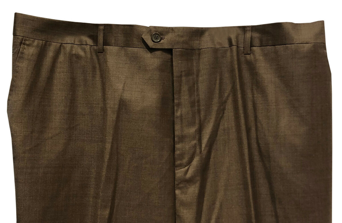 GIORGIO ARMANI COLLEZIONI Mens Brown Viscose/Polyester Dress GIORGIO ARMANI COLLEZIONI Mens Brown Viscose/Polyester Dress