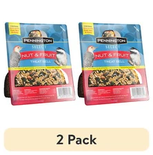 (2 pack) Nut and Fruit Treat Bell, Wild Bird Feed and Seed, 15 oz., Dry, 1 Pack
