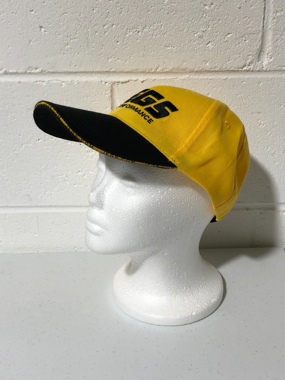 JEGS High Performance Cotton Cap Hat NHRA Drag Racing Embroidered Logo Yellow