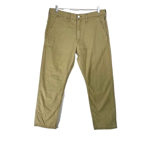 Vintage 90s Levis L2 Pants Mens 34x32 Beige Cargo Baggy Skater