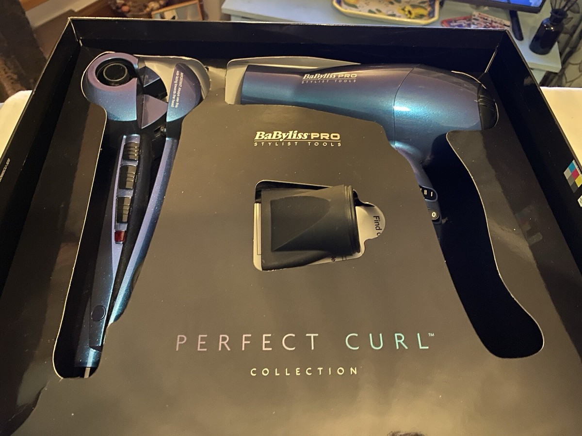 Babyliss Hair Dryer And Rotating Curling Wand in original box