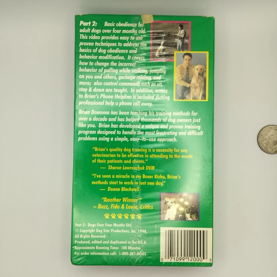 NEW Dog Star Productions Dog Training Manual VHS Part 2 Adult Dog Behavioral - Image 3 of 3