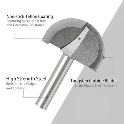 Müheloses Formen mit dem 8 mm Schaft Rundnase Cove Core Box Router Bit