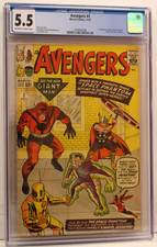 AVENGERS #2 (1963) CGC 5.5, 1st Space Phantom Appearance, Stan Lee, Jack Kirby