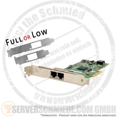 Intel Lenovo i350-T2 2x 1GbE Network LAN Ethernet PCIe x4 Controller 00YK612 7ZT